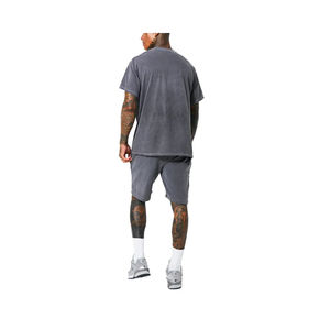 Conjuntos cortos de dos piezas de verano para hombre de alta calidad, ropa deportiva informal personalizada, pantalones cortos para hombre, conjuntos para correr, conjunto de verano de talla grande - Product Image 4