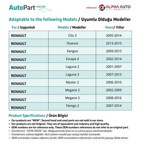 Lámpara de Matrícula para Dacia Logan, Sandero 1 y Opel Movano (Envío desde Turquía, Fabricante) Código de Producto: FD113765-3 - Product Image 4