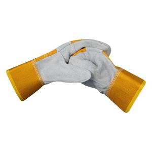 Gants de sécurité au travail en cuir de chèvre blanc bon marché pour la construction industrielle mécaniciens conducteurs soudeur - Product Image 3