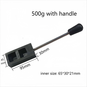 Boasta 0.25-5 KG or <span class=keywords><strong>argent</strong></span> Graphite <span class=keywords><strong>lingot</strong></span> moule coulée creuset moule pour fondre coulée raffinage métal fabrication de bijoux outil - Product Image 3