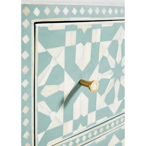 Coffre de chambre à coucher de luxe moderne avec incrustation d'os Tiroir de coffre de haute qualité pour appartements-Disponible au prix de gros - Product Image 2