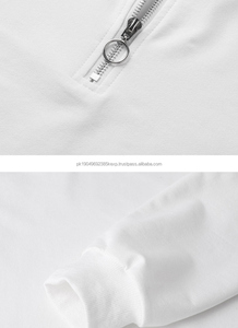 Sudadera con Capucha y Media Cremallera Personalizada con Logotipo para Hombre, Ropa Urbana de Algodón, Sudadera con Cuello Alto, Camiseta Polo de Manga Larga para Hombre, Camisa de Trabajo con Media Cremallera - Product Image 5