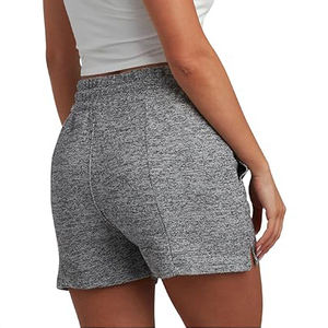 <b>women</b> fleece shorts premium cotton feel elastic waist cozy relaxed silhouette casual <b>lounge</b> trend - Product Image 5