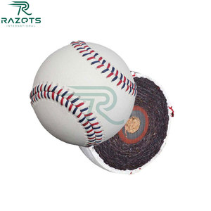 Razorts International BB013 Pelota de béisbol de cuero hecha a mano ligera de alta calidad-Logotipo personalizado Uso de entrenamiento de tamaño personalizado para - Product Image 5