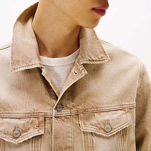 Veste en jean enduite pour homme en gros, imperméable, coupe-vent, tendance, confortable, toutes saisons, élégante, durable, décontractée - Product Image 4