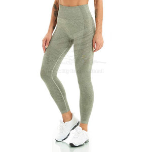 Venta Directa de Fábrica: Conjunto de Yoga para Mujer, Sólido, Transpirable, con Logotipo Frontal, Cintura Alta, 2 Piezas, Ropa Deportiva para Entrenamiento - Product Image 6