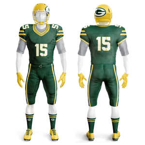 Uniforme de football américain de haute qualité Nouveau design Uniforme de football américain personnalisé Plus Size pour la saison d'automne - Product Image 5