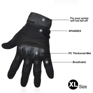 Gants tactiques de protection en cuir de vache pour l'extérieur Gants tactiques confortables et durables légers OEM - Product Image 3