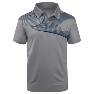 Ropa deportiva de verano personalizada para hombre Jersey de manga corta blanco liso para Polo Patrón sólido y técnica de teñido liso - Product Image 6