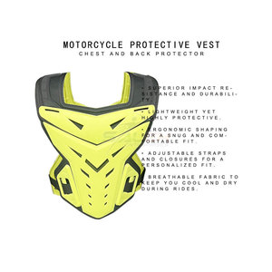 Chaleco blindado de alto rendimiento para ciclistas con diseño transpirable y ligero Chaleco de motorista de Protección corporal - Product Image 4