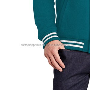 Custom School Wool Stand Collar Bordado Frente Logo Varsity Jacket Team Identity - Product Image 5