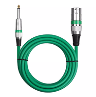 Câble de microphone XLR à angle droit en cuivre nu blindé, combinaison mâle-femelle, longueur personnalisée, isolation PE