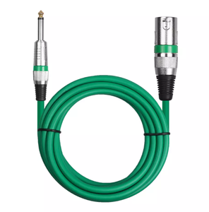 Cable de aislamiento XLR para micrófono, longitud personalizada, macho-hembra, combinación de blindaje, cobre desnudo, ángulo recto, PE - Product Image 1