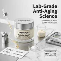 Crème Visage Anti-Âge Marque Blanche 50ml Encapsulée pour Pro-Xylane, Hydratant Raffermissant Anti-Rides et Réparateur Cellulaire OEM