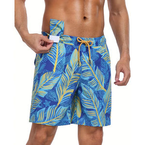 Stylish <b>Men's</b> <b>Shorts</b> with Side Pocket Marbled Pattern Drawstring Waist-Breathable Polyester Blend for Beach Pool Latest Style - Product Image 6