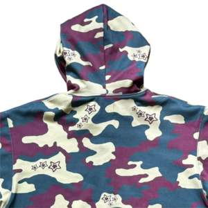Sudadera con capucha con cremallera de camuflaje de alta calidad para hombres y mujeres cómoda y elegante perfecta para ropa informal y actividades al aire libre - Product Image 3