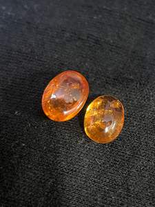 พลอยโกเมนสีส้มธรรมชาติทรงวงรีสำหรับทำเครื่องประดับ TZ - Product Image 6