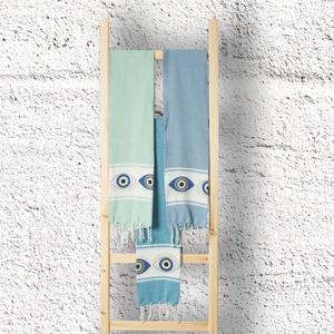 Avior Customized Striped Pattern Cotton Soft Hammam Pareo Fouta Towel Multi-Purpose <b>Beach</b> Towel Export From India - Product Image 6