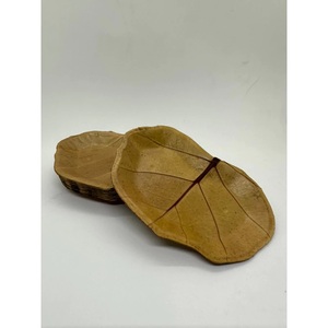 NEW DESIGN Picnic <b>Plate</b> Areca Palm Leaf Sea Grape Vietnam Blue Lotus +84855014447 SEA GRAPE LEAF <b>PLATE</b> Sea Grape Dish - Product Image 4