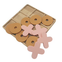 Xo Tic Tac Toe éducation précoce Puzzle pensée blocs d'exercice bataille jeu de société jouets jeu de fête intérieure pour enfants