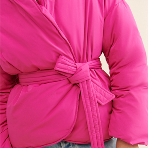 Latest Customized Printed Cotton Filled Puffer Jacket Women <b>Winter</b> Collection High Quality Breathable Windproof Quick Dry - Product Image 3