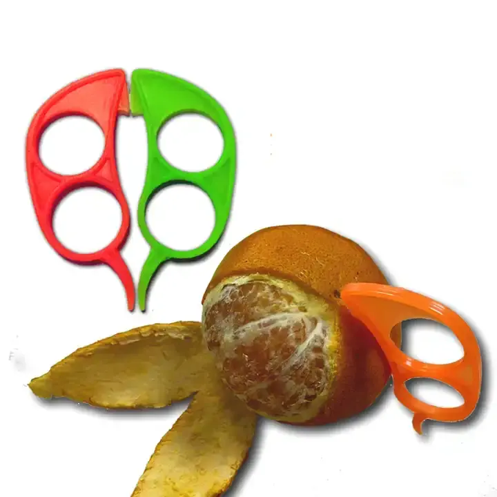 FV86 PP industrial dedo manual pequeño mini tamaño cubiertas de plástico fácil uso exprimidor de naranjas pelador herramientas para pelar frutas para la cocina