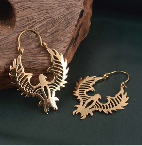 2024ขายดีวินเทจไข่มุกทอง18K 925หุ้มห่วงฟีนิกซ์เงินสเตอร์ลิงต่างหูทอง14K ชุบสำหรับเป็นของขวัญแต่งงาน - Product Image 2