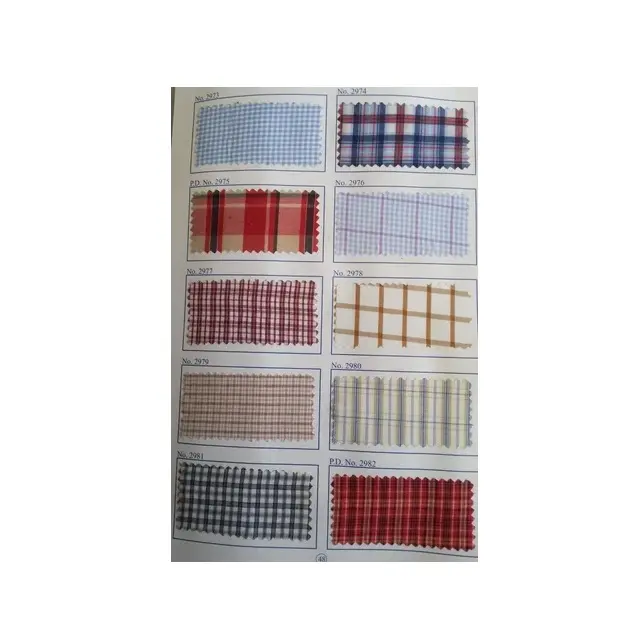 Pasokan pabrik grosir Periksa kain katun untuk gaun pakaian etnis tersedia dengan harga grosir dari India