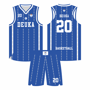 Uniforme de basket-ball imprimé par sublimation de conception personnalisée OEM pour les jeunes et les adultes fabriqué avec un tissu en maille de polyester respirant - Product Image 1