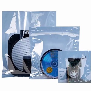 Bolsas de protección antiestática plateadas grises resellables con cierre zip ESD para electrónica, PCB, reacondicionamiento de portátiles y reciclaje. - Product Image 1