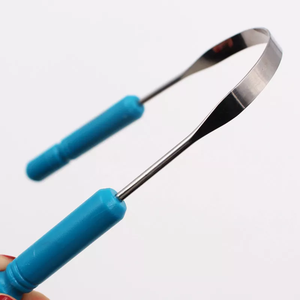 Gran oferta profesional de alta calidad para refrescar el aliento, raspador de lengua de acero inoxidable, limpiador de lengua Premium - Product Image 5