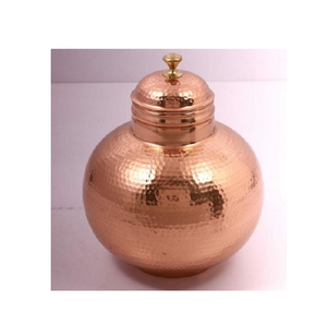 หม้อต้มน้ำทองแดงพร้อมขวดและแก้วสำหรับตกแต่งห้องนั่งเล่นสวนในบ้าน - Product Image 6