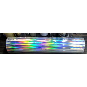 Películas Holográficas Acrílicas Adhesivas de una Sola Cara, sin Costuras, Color Arcoíris Plateado, Película Holográfica Plateada Arcoíris sin Costuras - Product Image 3