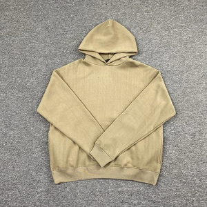 Customized Logo Heavyweight 300 Gsm Zipper Hoodie Sweatshirt Vintage Acid Washed Breathable Hoodie for Men for Winter - Product Image 6