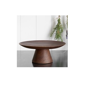 Support à gâteaux en bois hexagonal haut de gamme avec base en métal fabricant grossiste support à gâteau maison et décoration - Product Image 6