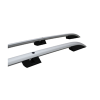Barres latérales de toit en alliage d'aluminium argenté compatibles avec Traffic 2001-2014 LWB – Système de porte-bagages de toit de rechange, capacité de 75 kg