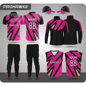 Ensemble d'uniformes de cricket Proawke avec logo personnalisé, nom de l'équipe, taille, col de maillot et pantalon de cricket - Product Image 3