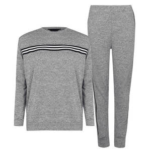 2024 automne nouveau costume de Sport pour femmes à manches longues rayé ensemble de course à capuche Jogging ensemble pour dames grande taille hiver survêtement - Product Image 1