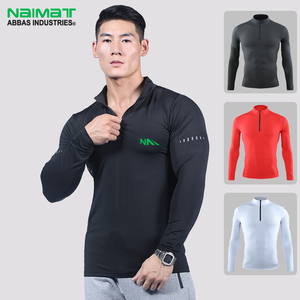 เสื้อยืดแขนยาวสีขาวล้วนสำหรับผู้ชาย รุ่นใหม่ประจำฤดูร้อน ออกแบบพิเศษสำหรับออกกำลังกายและเล่นกีฬา - Product Image 1