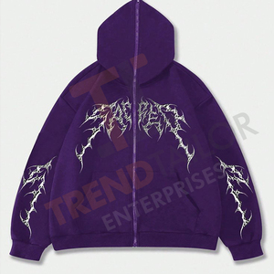 <b>Men's</b> Hoodie High Quality Print Design with Athletic Fit Breathable & Durable - Product Image 3