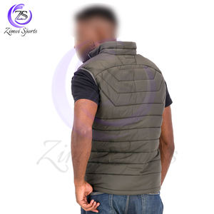 Winter Wear Contrast Color <b>Top</b> Trendy Stand Collar Padded Casual <b>Vest</b>, Best Quality Product Puffer <b>Vest</b> With Wholesale Rate - Product Image 3