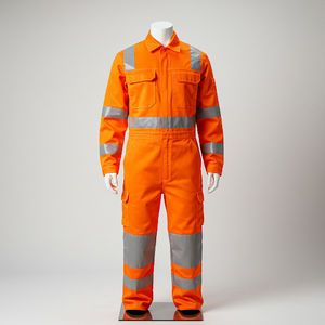 Combinaison haute visibilité, design fonctionnel, confort du travail, vêtements de travail, combinaison de travail, ton lumineux, adapté aux opérations - Product Image 6