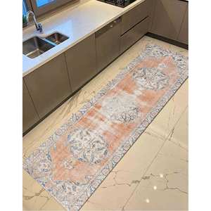 Alfombra Turca Naranja: Decoración de Estilo Antiguo, Alfombra Antideslizante, Alfombra Suave No Tejida - Product Image 4