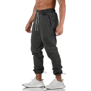 Pantalons décontractés en coton pour hommes, streetwear, molleton, délavage acide, sur mesure, de haute qualité, confortables, taille adulte, pantalons décontractés - Product Image 3