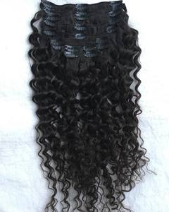 Ban đầu kinky xoăn Remy con người Ấn Độ đền mở rộng sóng tự nhiên Khả năng chịu nhiệt micro vòng lặp Trọng lượng nhẹ đổ bó miễn phí - Product Image 1