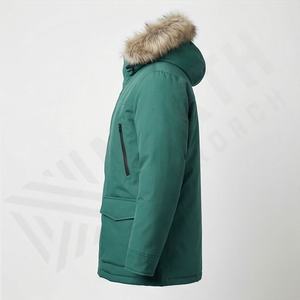 Veste parka en polyester personnalisée en gros, veste coupe-vent décontractée de mode de plein air, veste imprimée, vêtements d'extérieur thermiques isolés pour hommes - Product Image 3
