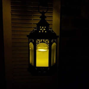 Moroccan Candle Holder Lantern <b>Lights</b> Black Metal Outdoor Christmas Decorations for <b>Garden</b> <b>Hanging</b> Metal Candle Holders Lanterns - Product Image 3