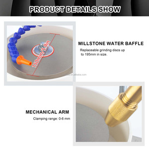 آلة صنع الخرز الحجري من مصنع بوستا، معدات تلميع المجوهرات، أداة تلميع الأحجار الكريمة، طاحونة مسطحة مع ذراع تحكم عادي - Product Image 5