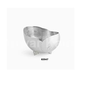 ชามอลูมิเนียมสีเงินทรงกลมสำหรับตกแต่งโต๊ะรับประทานอาหารและของตกแต่งชิ้นกลาง - Product Image 5