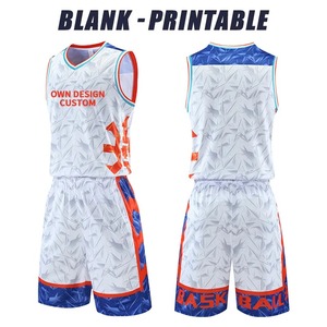 Logo imprimé par Sublimation rouge blanc uniforme de basket-ball pas cher nouveau maillot de basket-ball réversible - Product Image 4